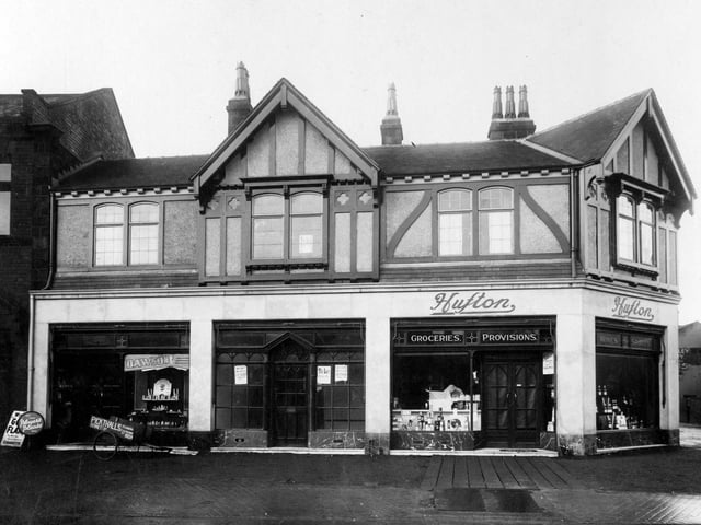 Greengrocers Huftons on North Lane pictured in February 1933. Dawson's Hair dressers can be seen on the left.