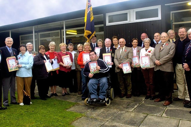 Poppy Appeal collectors meet up at the Old Health Centre in Boroughbridge for a charity Coffee Morning.