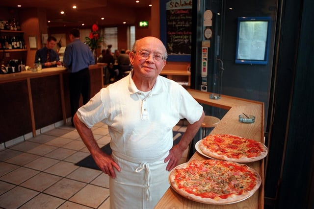 This is Pinucio Falivene  who was still serving up the pizzas at Salvo's aged 72.