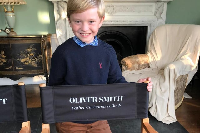 Oliver Smith, nine, makes his film debut as Henry Christmas-Hope in Netflix Christmas film Father Christmas is Back