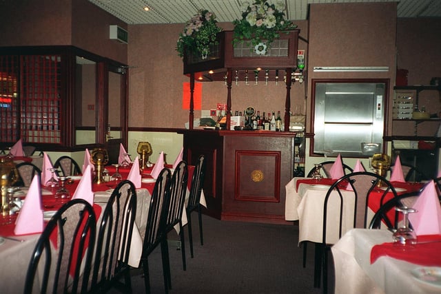 Inside the Star of India restaurant on Wesley Street in Ossett in November 1996.