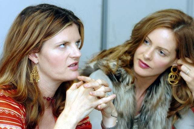 Fashionistas Trinny Woodall and Susannah Constantine visited Asda House in the city centre.