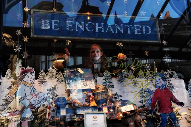 Window artist Emily Sutton designed this display in 2017