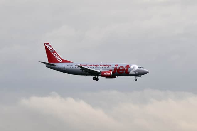 A Jet2 aircraft comes in for landing. Picture: Pascal Pavani/Getty Images