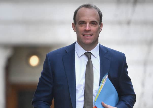 Foreign Secretary Dominic Raab said the Brexit talks should continue despite the coronavirus outbreak (Picture: Kirsty O'Connor/PA Wire)