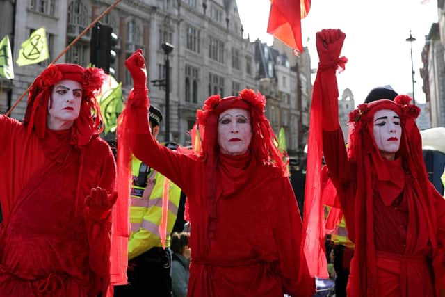 Extinction Rebellion protesters have been calling for divestment in fossil fuel companies (Picture: Isabel Infantes/AFP via Getty Images)