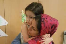 Charity worker Nazanin Zaghari-Ratcliffe says goodbye to her daughter Gabriella, after the Iranian authorities said she must return to prison (Picture: The Free Nazanin campaign/PA Wire)