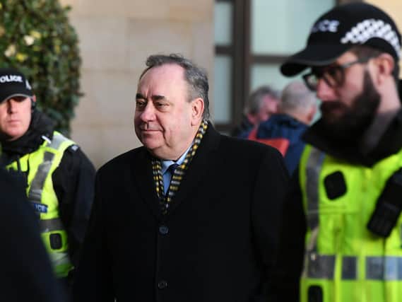 Alex Salmond appearing at an earlier hearing.