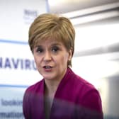 Nicola Sturgeon said Scotland was still in the containment phase of dealing with the coronavirus outbreak (Picture: Jane Barlow/pool/AFP via Getty Images)