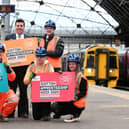 Picture, John Devlin. 02/03/2020. GLASGOW. Queen St Station.   Business Minister Jamie Hepburn launches Scottish Apprenticeship week.  Business Minister Jamie Hepburn  visits Glasgow Queen Street Station to meet apprentices undertaking a range of different qualifications who are involved with the redevelopment work at the station.