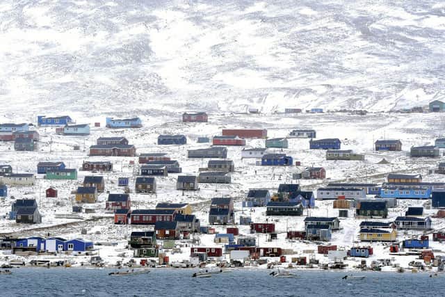 Qaanaaq community in North Greenland, the world's northernmost naturally inhabited town