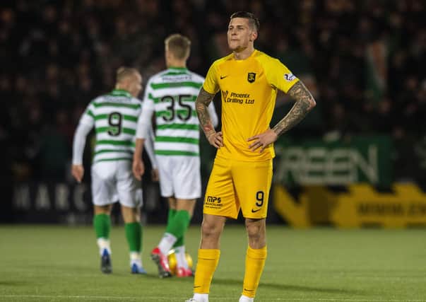 Livingston's Lyndon Dykes gave Celtic a torrid time on Wednesday. Picture: Craig Williamson / SNS