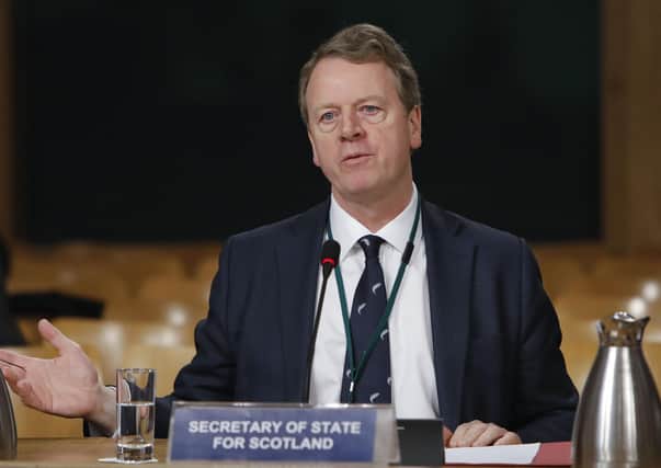 Alister Jack, Secretary of State for Scotland, says the word 'bridge' was used as a 'euphemism' for the word 'tunnel' (Picture: Andrew Cowan/Scottish Parliament