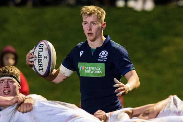 Scrum-half Roan Frostwick is the only change for Scotland U20s as they prepare to face France at Netherdale. Picture: Ross Parker/SNS/SRU