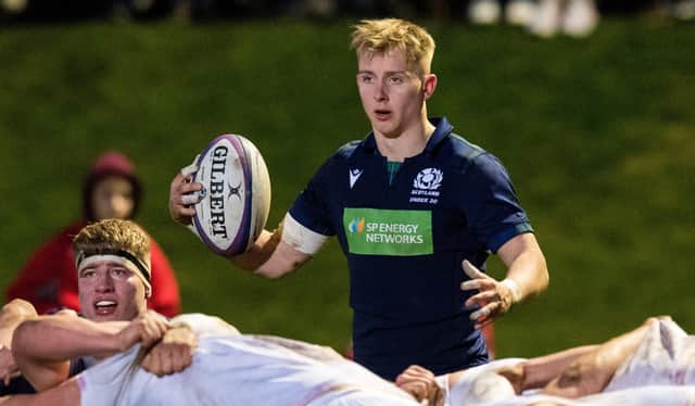 Scrum-half Roan Frostwick is the only change for Scotland U20s as they prepare to face France at Netherdale. Picture: Ross Parker/SNS/SRU