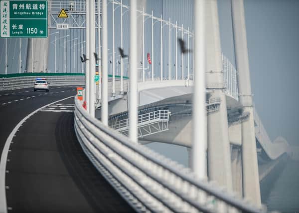 The Hong Kong–Zhuhai–Macau Bridge has a 55km span (Picture: AFP/Getty)