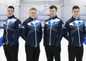 Scotland's team for the men's world curling championships, pictured from left: Hammy McMillan, Bobby Lammie, Bruce Mouat and Grant Hardie. 
Picture: Graeme Hart