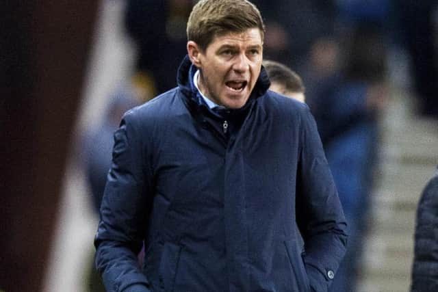 Rangers manager Steven Gerrard cut an angry and frustrated figure on the touchline at Ibrox. Picture: Alan Harvey/SNS