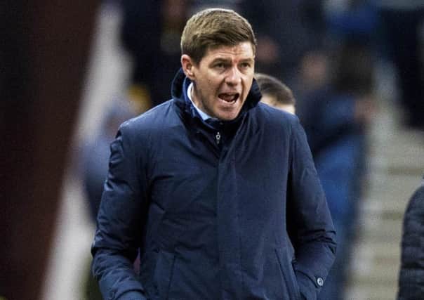 Rangers manager Steven Gerrard cut an angry and frustrated figure on the touchline at Ibrox. Picture: Alan Harvey/SNS