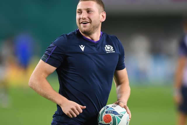 Finn Russell joined a conference call with Scotland coaches ahead of the game with France. Picture: Gary Hutchison/SNS