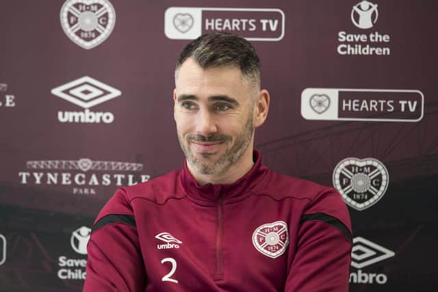 Defender Michael Smith believes Daniel Stendel's novel approach in training has helped steady the ship at Hearts. Picture: Paul Devlin/SNS