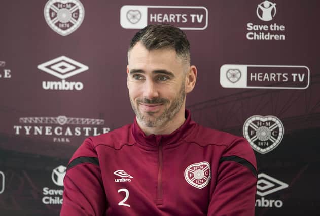 Defender Michael Smith believes Daniel Stendel's novel approach in training has helped steady the ship at Hearts. Picture: Paul Devlin/SNS