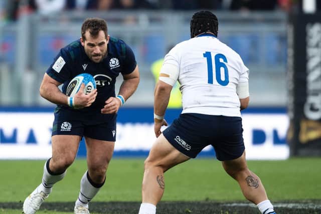 Fraser Brown will win his 50th cap on Sunday.