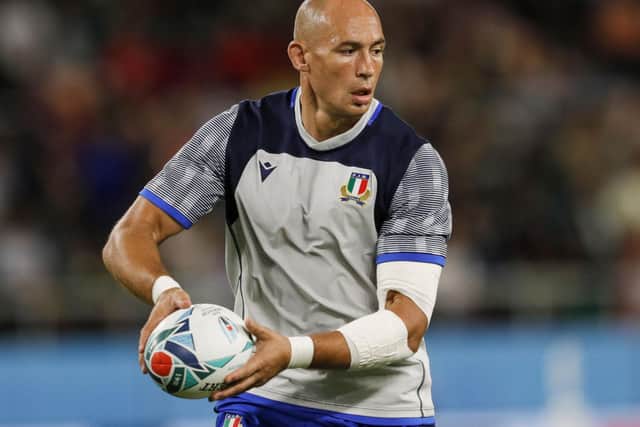 Italy legend Sergio Parisse says battering against a ‘wall’ is against the spirit of the game. Picture: Adrian Dennis/AFP/Getty