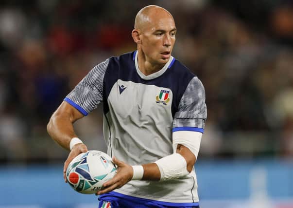 Italy legend Sergio Parisse says battering against a ‘wall’ is against the spirit of the game. Picture: Adrian Dennis/AFP/Getty