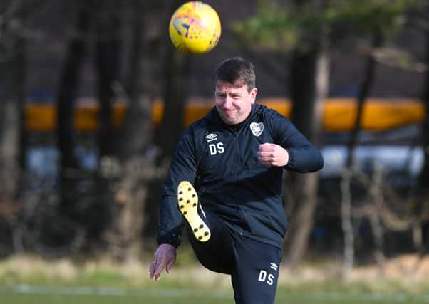 Hearts manager Daniel Stendel prepares his team for the Premiership fixture against Motherwell. Picture: Paul Devlin/SNS