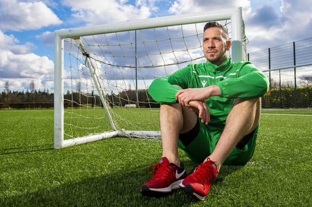 Hibs keeper Ofir Marciano says the Leith side 'must not forget the mistakes' they made against Hearts when they visit Pittodrie. Picture: Ross MacDonald/SNS