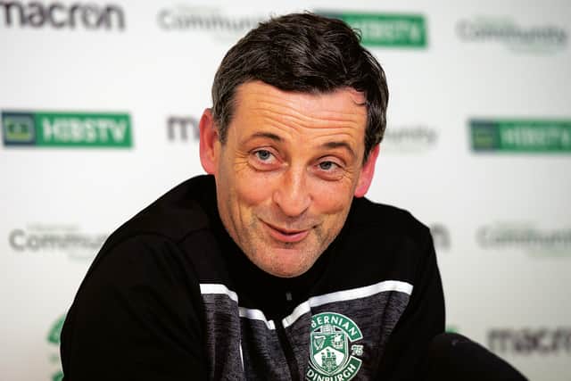 Hibernian manager Jack Ross. Picture: Ross MacDonald / SNS