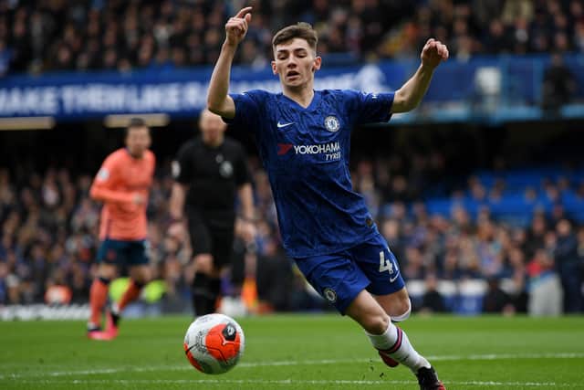 Young Scottish midfielder Billy Gilmour was man of the match again for Chelsea in their emphatic win over Everton. Picture: Shaun Botterill/Getty