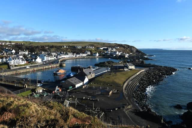 The village of Portpatrick in Wigtonshire lies just 21 miles from the coast of Northern Ireland.
