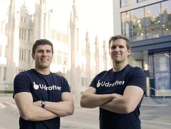 Brothers Daryll (left) and Luke Morrow co-founded Udrafter. Picture: Contributed