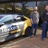 From left: Tekkers IT Solutions founder Pete Matheson, Dynamic Edge CEO Rob Hamilton, and Dynamic Edge MD Stuart Winterburn. Picture: contributed.