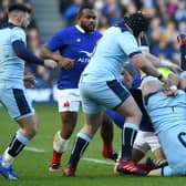 France’s Paul Willemse escaped punishment for this tackle on Grant Gilchrist. Picture: Andy Buchanan/AFP