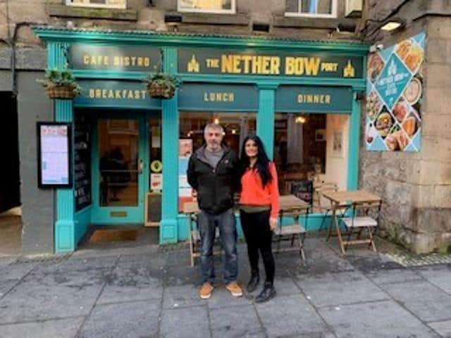 One business benefiting from DSL funding is the Nether Bow Cafe and Bistro in Edinburgh, run by husband and wife team Levent and Filiz Celik. Picture: Contributed
