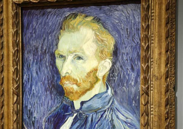 Vincent Van Gogh's "Self-Portrait" hangs on the wall at the Neue Galerie in New York (Picture: Jeff Christensen/AP)