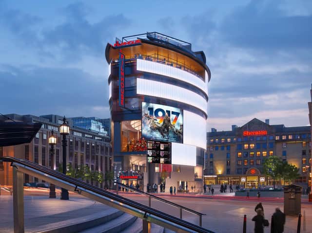 Edinburgh's new 'temple for film' would be created between the Sheraton Grand Hotel and the Usher Hall.
