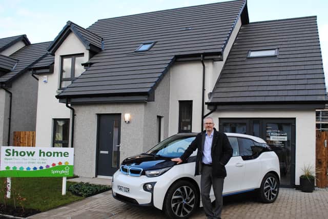 Springfield Properties chief executive Innes Smith outside a Motherwell show home. Picture: Contributed