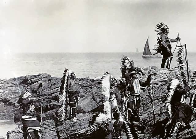 Buffalo Bill's Wild West performers in Fraserburgh. Picture: National Archives