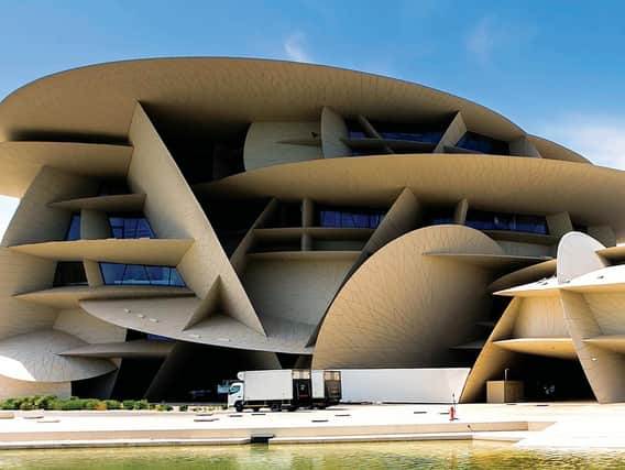 The National Museum, designed by French architect Jean Nouvel, modelled on desert rose crystal formations