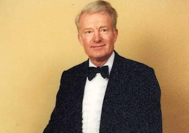 Bruce Thomson with his beloved pipes