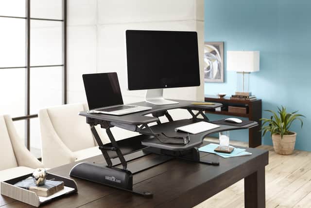 Standing desks may have been abandoned in offices but there are makeshift options at home