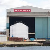 The BAE shipyard at Govan, where construction work has temporarily halted. Picture: John Devlin