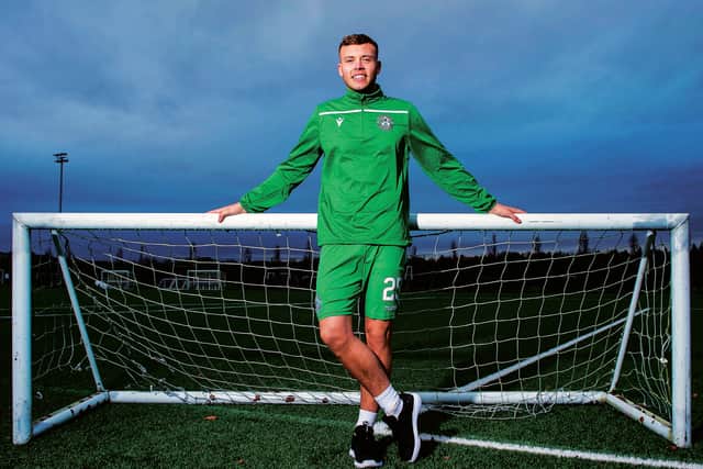 Hibernian's Ryan Porteous is knocking on the door of the Scotland squad. Picture: Ross Parker / SNS