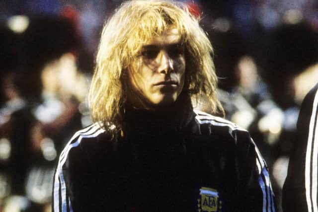 Argentina's Claudio Caniggia ahead of making his first appearance on Scottish soil. Picture: SNS