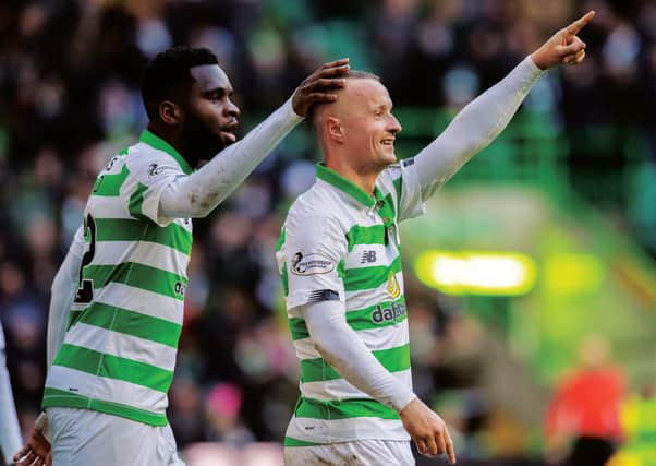 Neil Lennon switched to a 3-5-2 formation to accommodate Leigh Griffiths alongside Odsonne Edouard in the Celtic attack. Picture: Craig Williamson / SNS