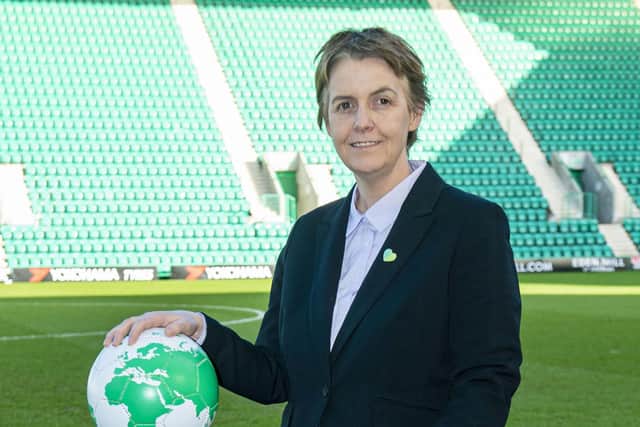 Hibs chief executive Leeann Dempster made a plea to fans. Picture: Bill Murray/SNS